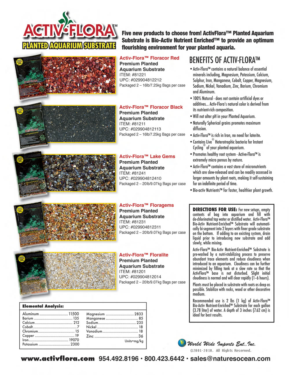 ActivFlora™ Freshwater Plants Aquarium Gravel Brochure